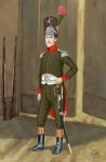 Cosimo del Fante as Chef de Batn of the 'Reggimento Cacciatori della Guardia' c.1810.jpg