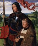 Portrait of Francis de Chateaubriand Presented by St. Maurice. «Донатор со св. Маврикием». 1500.jpg
