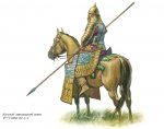 Зубков. Персидский тяжеловооружённый всадник, VI-V века до н.э..jpg
